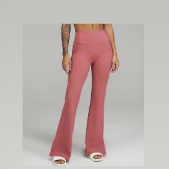 lululemon athletica Pants - Women's Pink Nulu Flared Pants